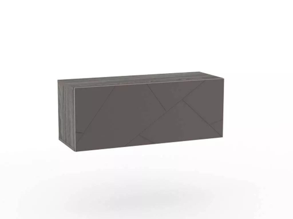 НМ 014.21-01 Шкаф навесной Саммит / ясень анкор тёмный / графит софт (открывание вверх)