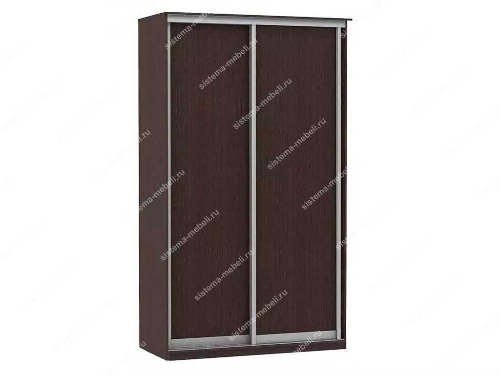 Шкаф купе Модерн 1190х600 2-х дверный 2-х секционный глухой венге