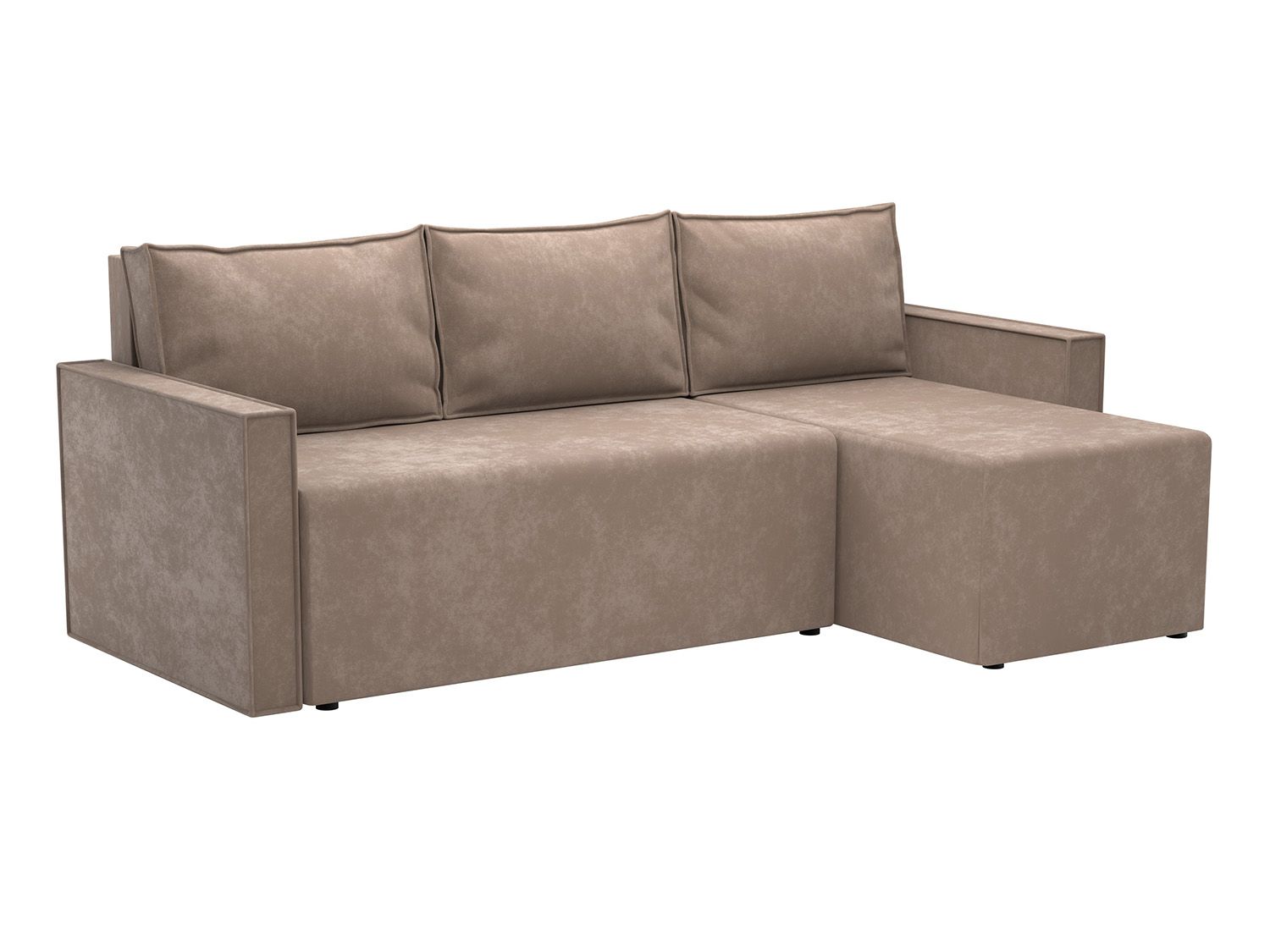 Диван Берта угловой велюр беж