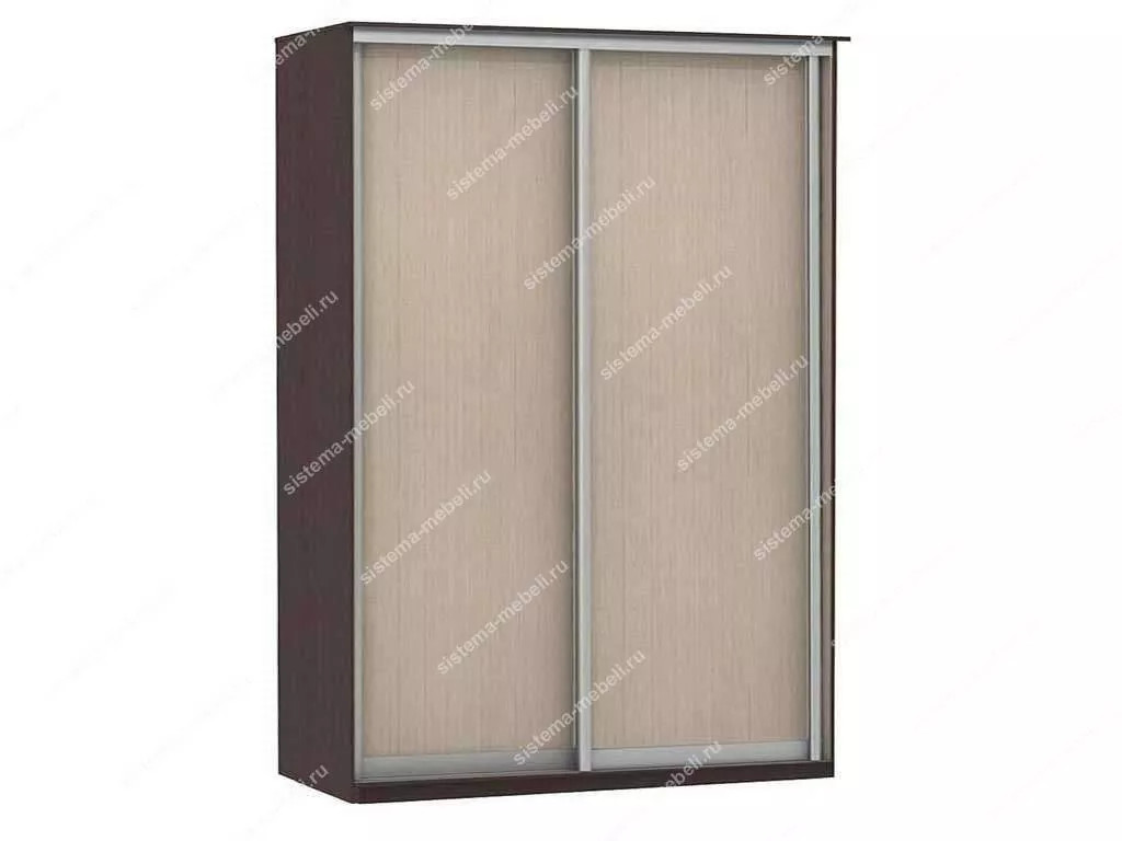 Шкаф купе Модерн 1490х600 2-х дверный 2-х секционный глухой венге/ясень