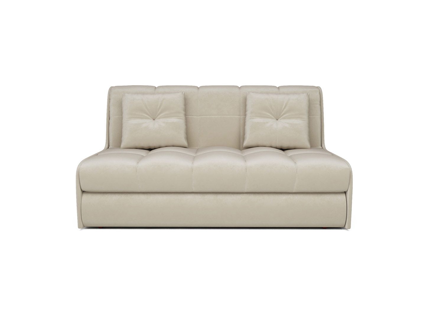 Диван Аккордеон Барон №2 бархат бежевый  STAR VELVET 6 LIGHT BEIGE