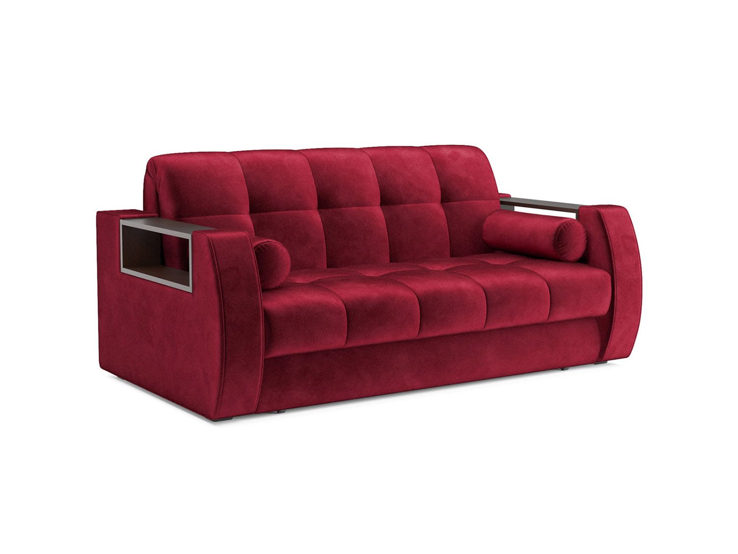 Диван Аккордеон Барон №3 бархат красный  STAR VELVET 3 DARK RED