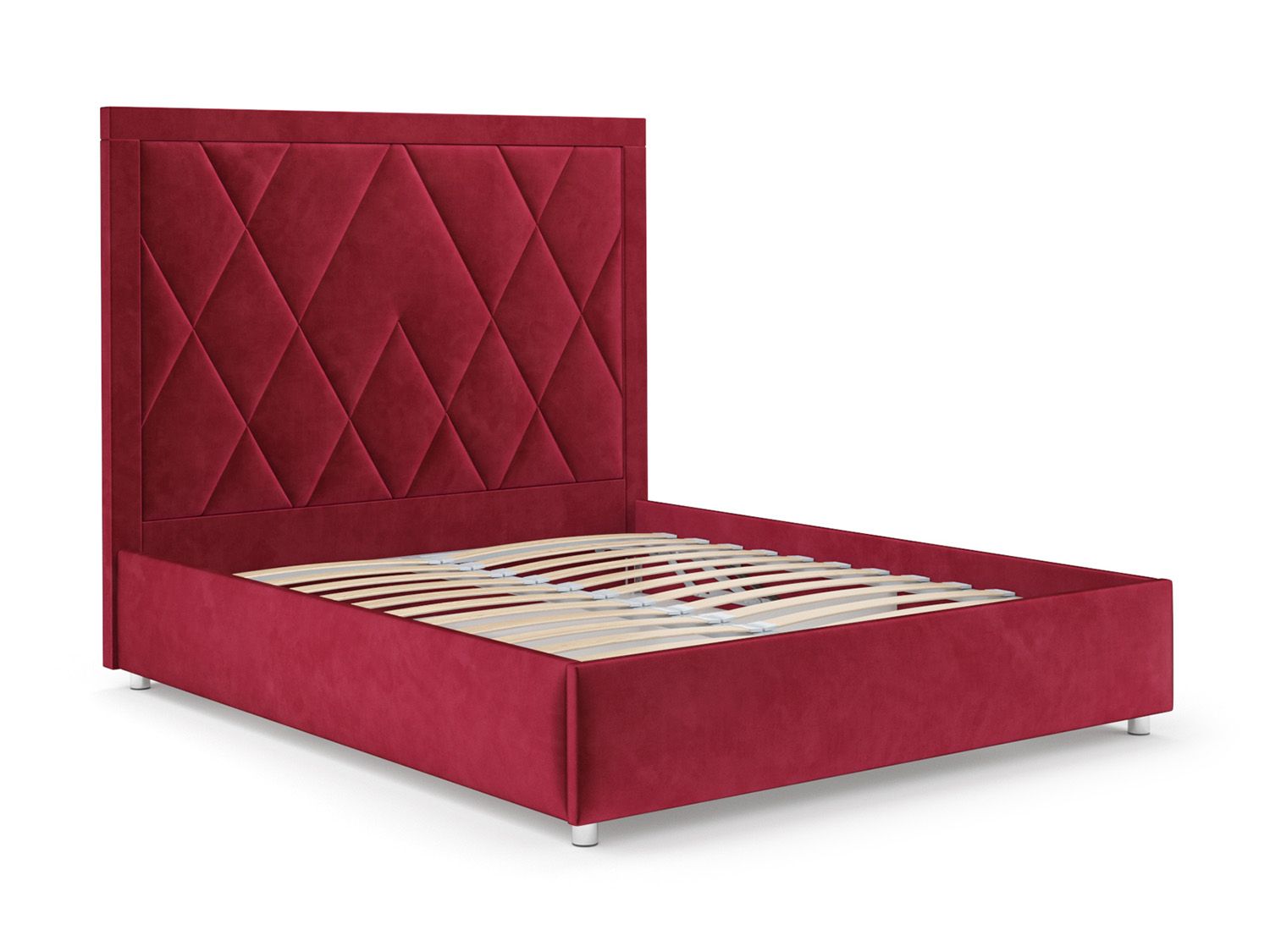 Кровать Треви бархат красный STAR VELVET 3 DARK RED 160
