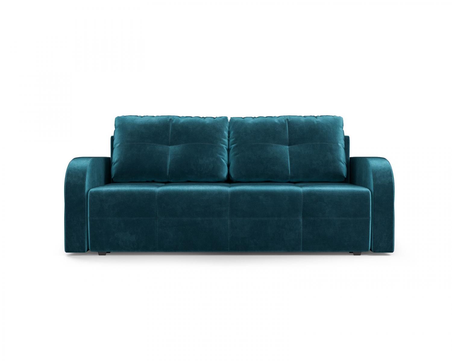 Диван Марсель №3 бархат сине-зеленый STAR VELVET 43 BLACK GREEN