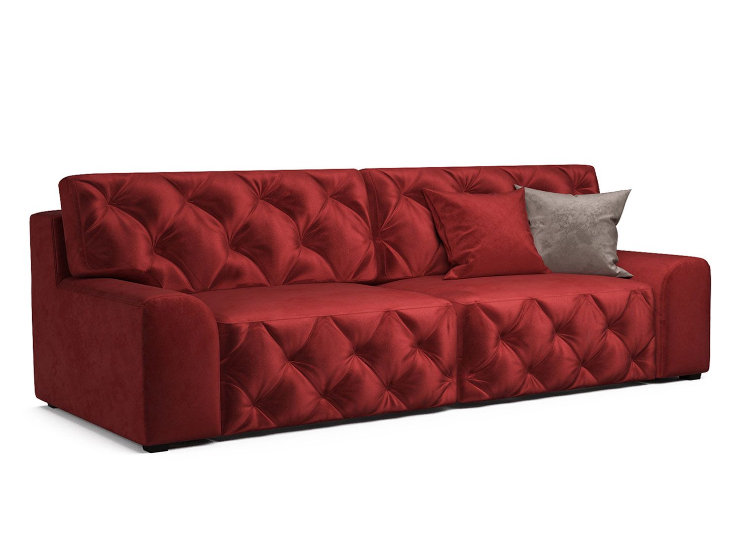 Диван Милан бархат красный/ STAR VELVET 3 DARK RED