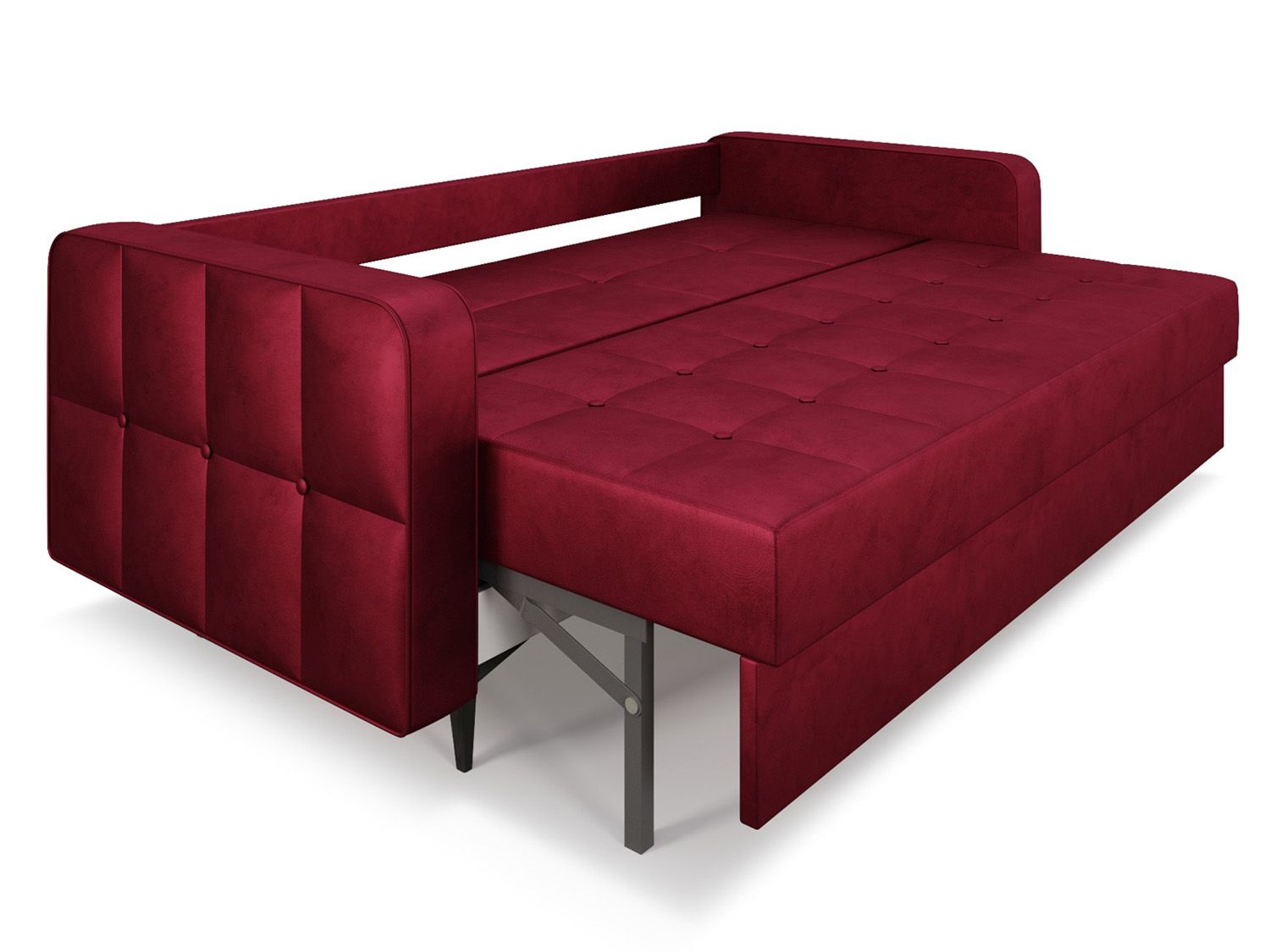 Диван Снеп бархат красный/ STAR VELVET 3 DARK RED