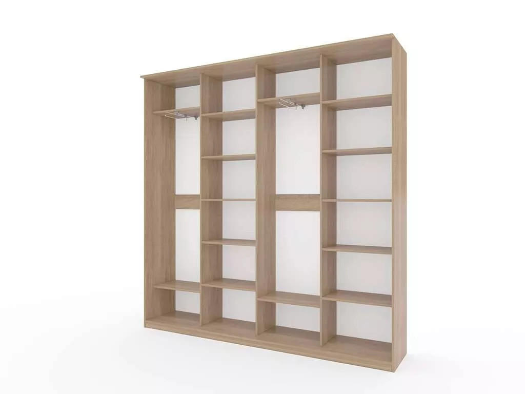 Шкаф купе Модерн 2362х450 4-х дверный 4-х секционный глухой ясень