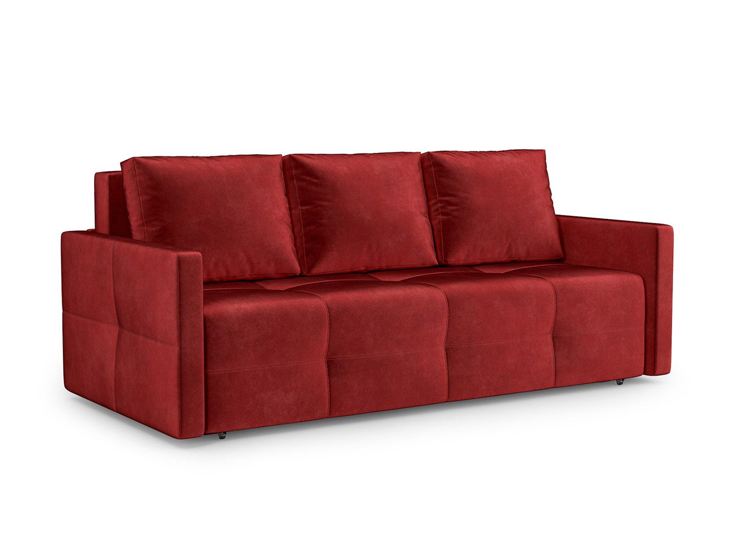 Диван Марсель №2 бархат красный  STAR VELVET 3 DARK RED
