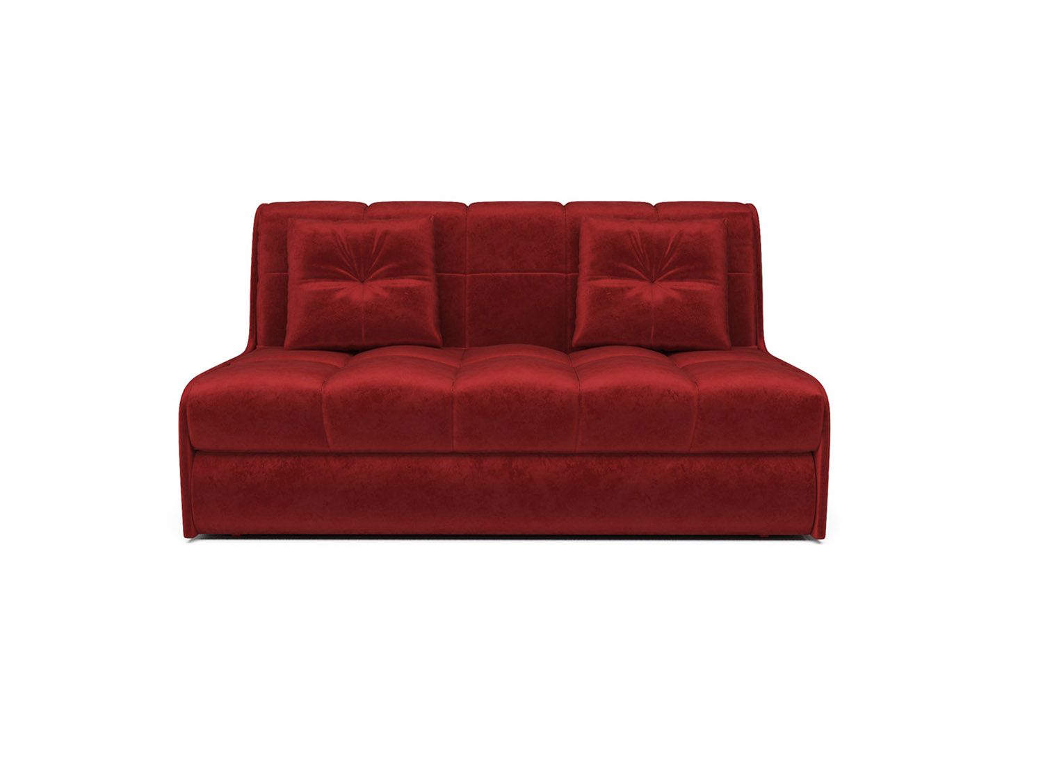 Диван Аккордеон Барон №2 бархат красный  STAR VELVET 3 DARK RED