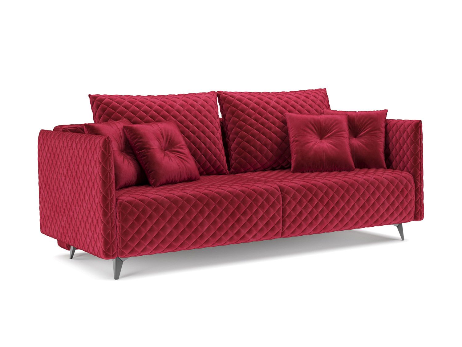 Диван Вашингтон бархат красный/ STAR VELVET 3 DARK RED