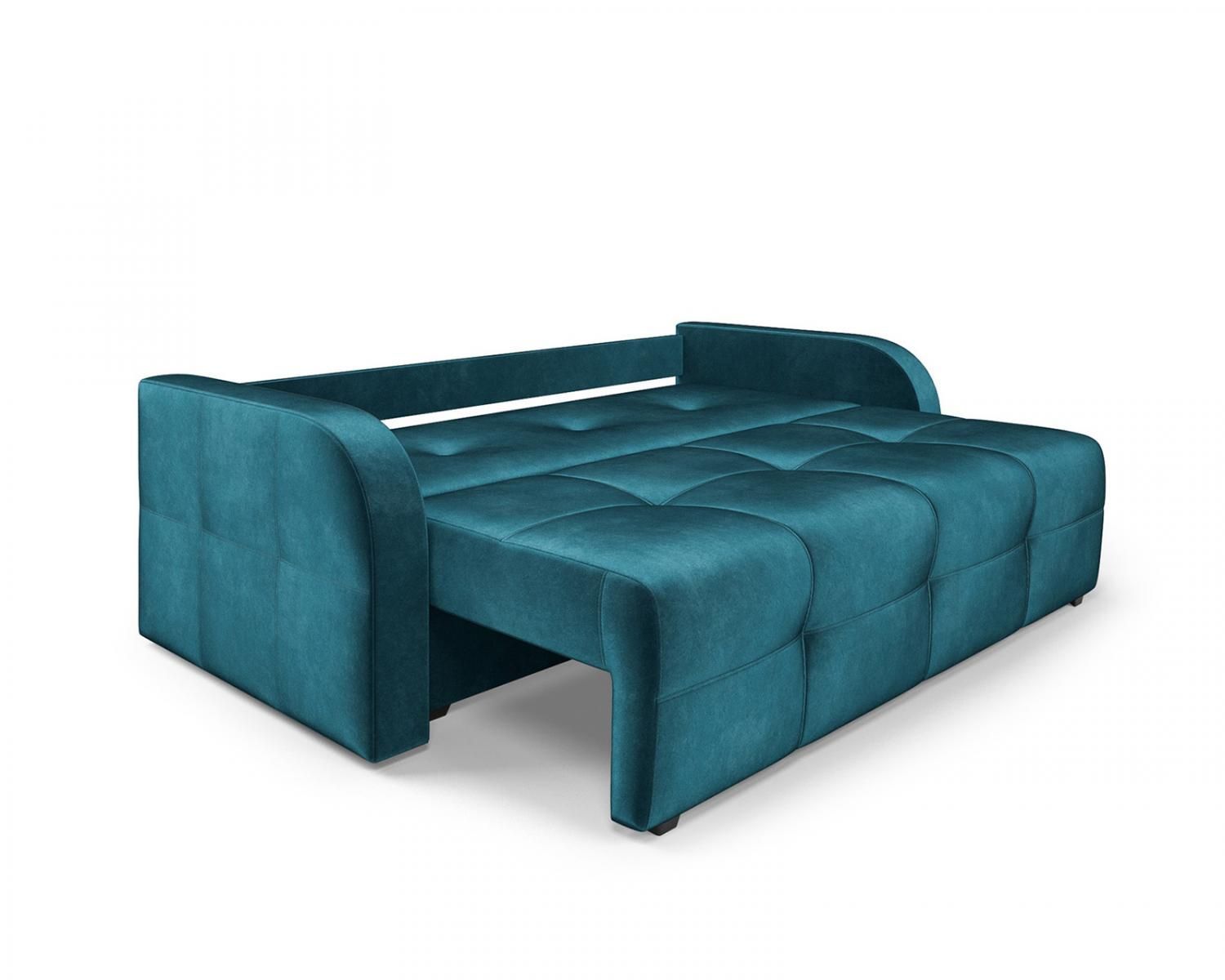 Диван Марсель №3 бархат сине-зеленый STAR VELVET 43 BLACK GREEN