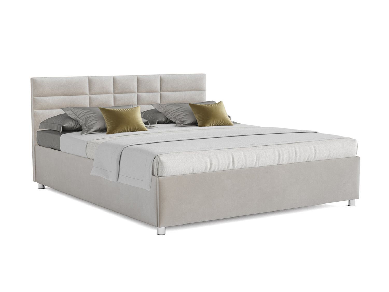 Кровать Нью-Йорк бархат бежевый / STAR VELVET 6 BEIGE 160