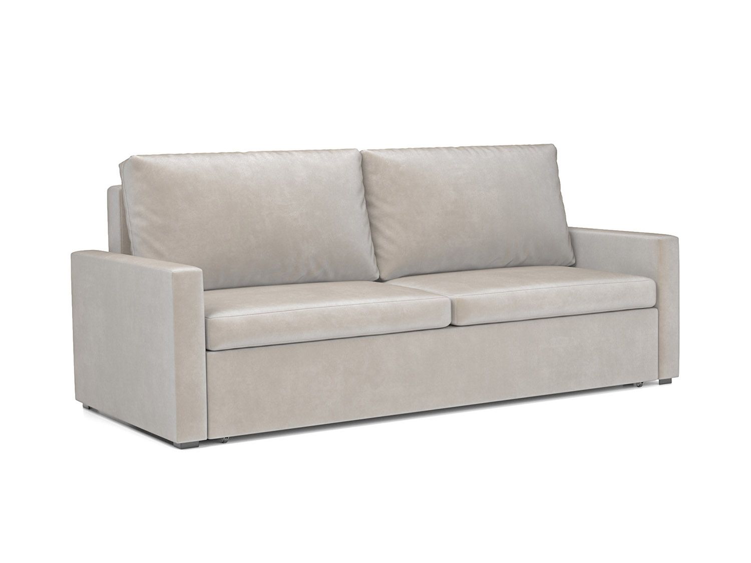 Диван Поло бархат бежевый STAR VELVET 6 LIGHT Beige