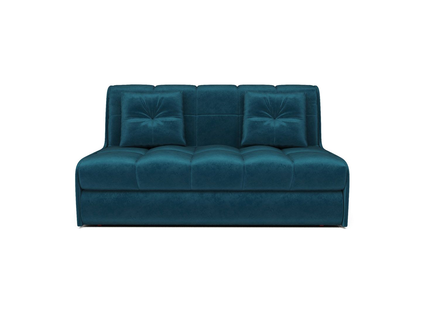 Диван Аккордеон Барон №2 бархат сине-зеленый  STAR VELVET 43 BLACK GREEN