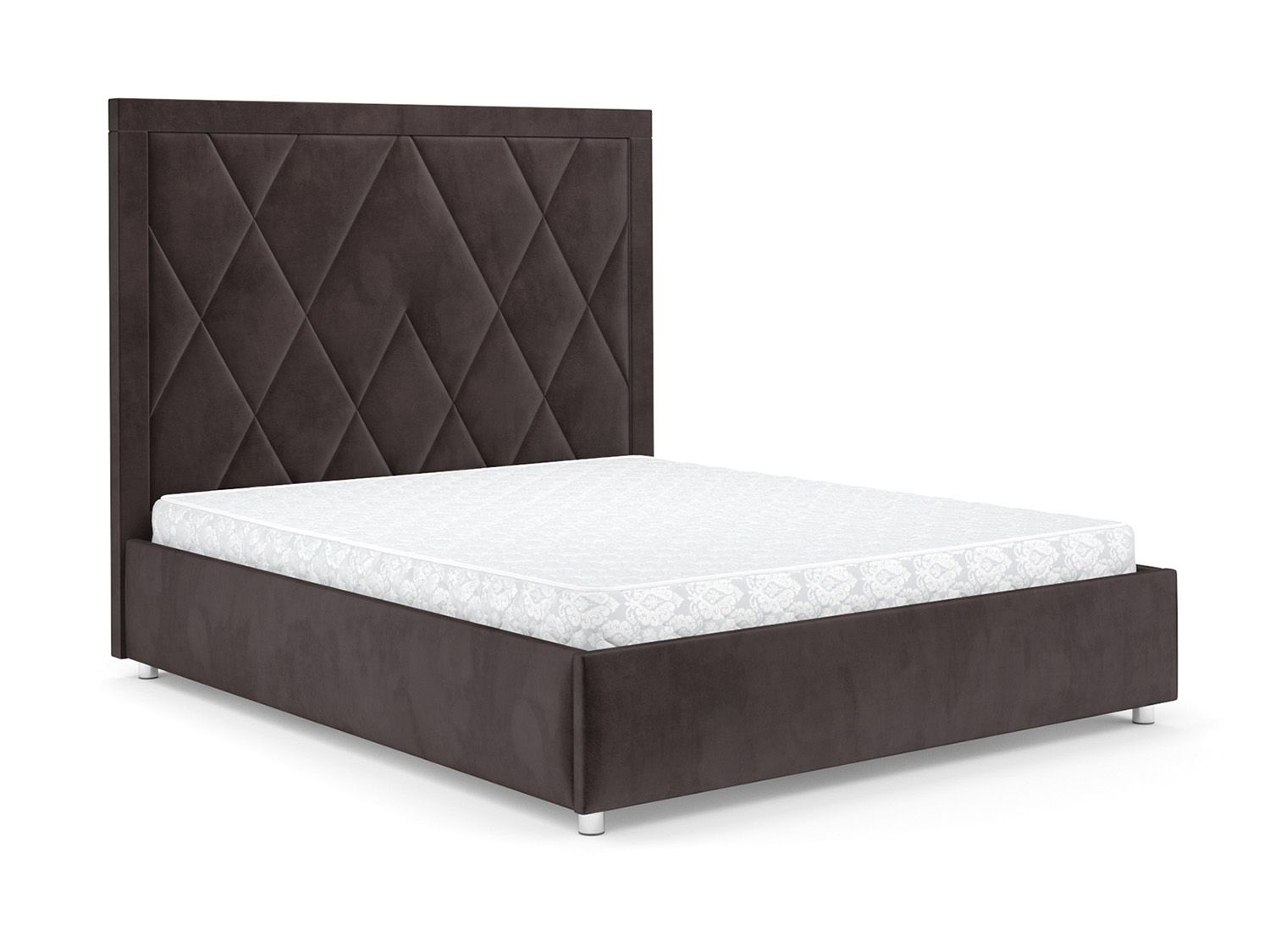 Кровать Треви бархат шоколадный STAR VELVET 60 COFFEE 160