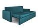 Диван Поло бархат сине-зеленый STAR VELVET 43 BLACK GREEN