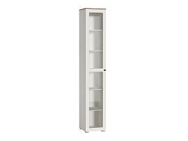 Остин Шкаф-витрина 16.394.03 белый/дуб золотой