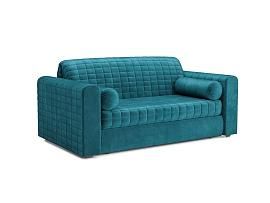 Диван Аккордеон Барон №5 бархат сине-зеленый STAR VELVET 43 BLACK GREEN