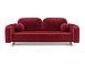 Диван Цюрих бархат красный/ STAR VELVET 3 DARK RED