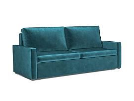 Диван Поло бархат сине-зеленый STAR VELVET 43 BLACK GREEN