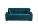 Диван Аккордеон Барон бархат сине-зеленый Star Velvet 43 Black green