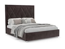 Кровать Треви бархат шоколадный STAR VELVET 60 COFFEE 160