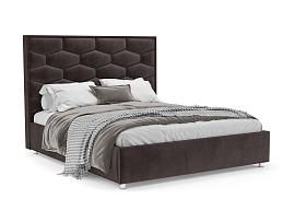 Кровать Рица бархат шоколадный STAR VELVET 60 COFFEE 160