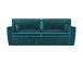 Диван Оскар бархат сине-зеленый STAR VELVET 43 BLACK GREEN
