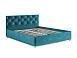 Кровать Классик бархат сине-зеленый STAR VELVET 43 BLACK GREEN 160