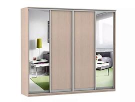 Шкаф купе Модерн 2362х600 4-х дверный 4-х секционный зеркало ясень