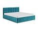 Кровать Нью-Йорк бархат сине-зеленый STAR VELVET 43 BLACK GREEN 160