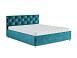 Кровать Классик бархат сине-зеленый STAR VELVET 43 BLACK GREEN 160