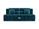 Диван Марсель №4 бархат сине-зеленый STAR VELVET 43 BLACK GREEN