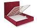Кровать Мишель бархат красный STAR VELVET 3 DARK RED 160