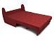 Диван Аккордеон Барон №2 бархат красный  STAR VELVET 3 DARK RED