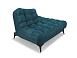 Диван Арно бархат сине-зеленый STAR VELVET 43 BLACK GREEN