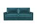 Диван Поло бархат сине-зеленый STAR VELVET 43 BLACK GREEN