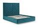 Кровать Мишель бархат сине-зеленый STAR VELVET 43 BLACK GREEN 160