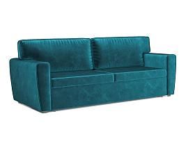 Диван Оскар бархат сине-зеленый STAR VELVET 43 BLACK GREEN