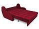 Диван Аккордеон Барон бархат красный Star Velvet 3 Dark Red