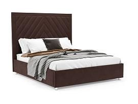 Кровать Мишель бархат шоколадный STAR VELVET 60 COFEE 160